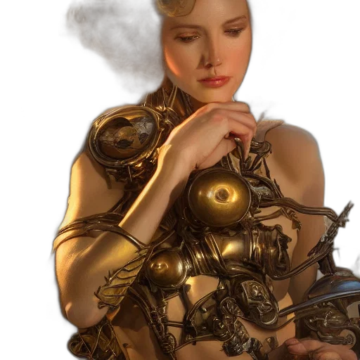 robot, jewelry, dress, weapon transparent PNG cut-out
