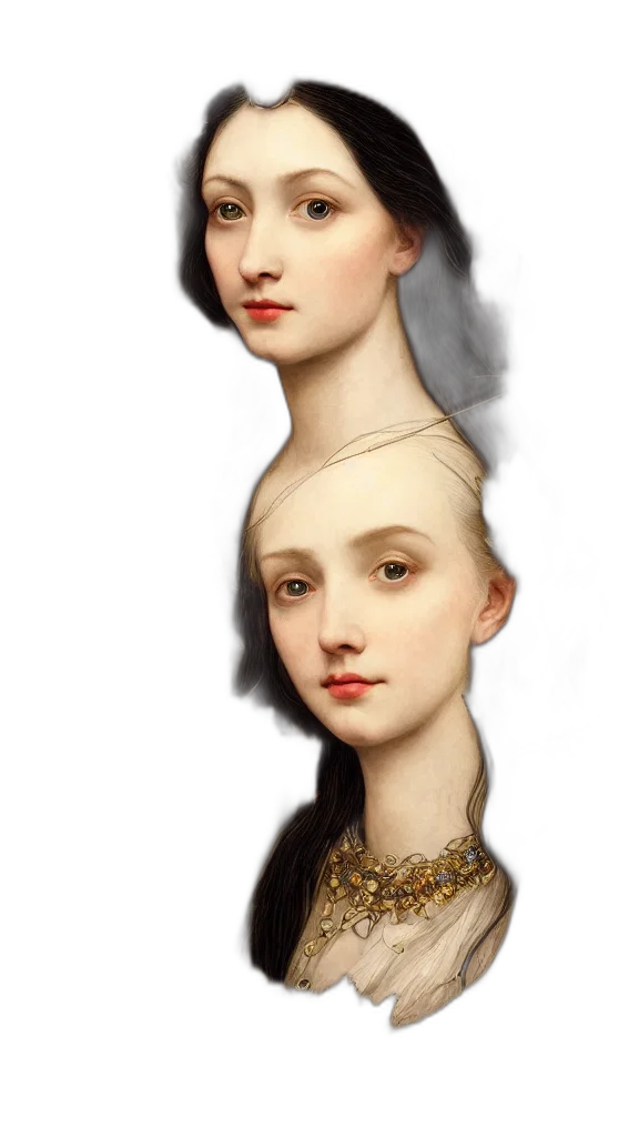 crown, face, hair, hat, photorealistic, fantasy art, oil painting, 3d render transparent PNG cut-out