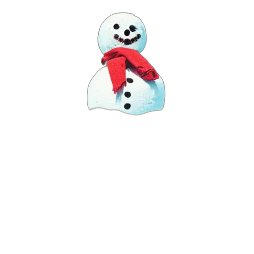 pixel art, 3d render, concept art, snowman transparent PNG cut-out