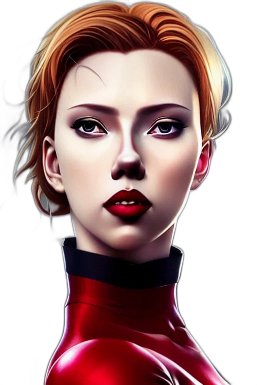 face, robot, comic book art, photorealistic, fantasy art, concept art, red, scarlet transparent PNG cut-out
