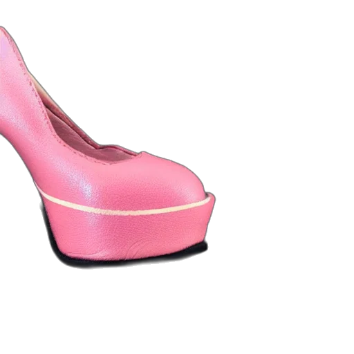 shoes, 3d render, photorealistic, pink transparent PNG cut-out