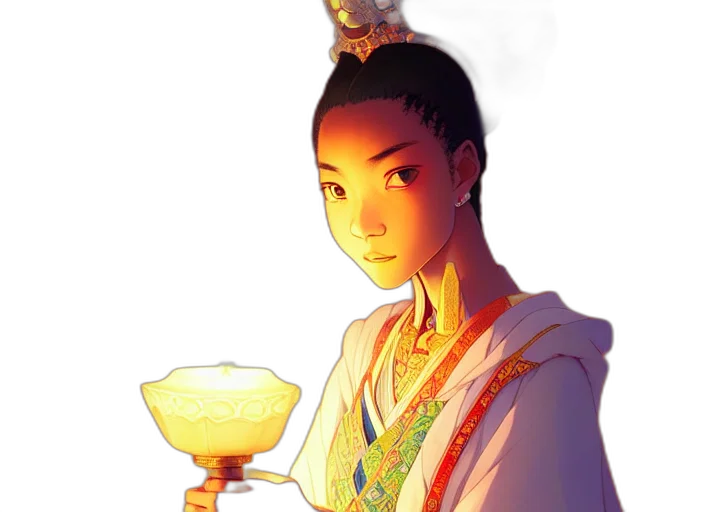 staff, crown, jewelry, face transparent PNG cut-out