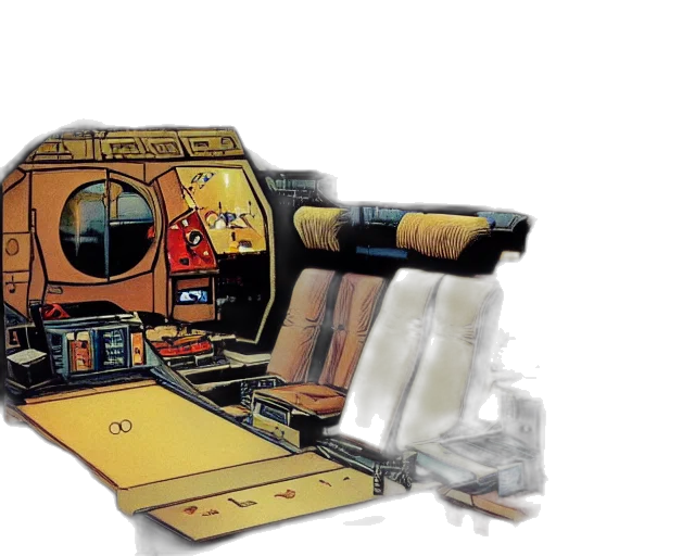 weapon, furniture, concept art, outer space transparent PNG cut-out