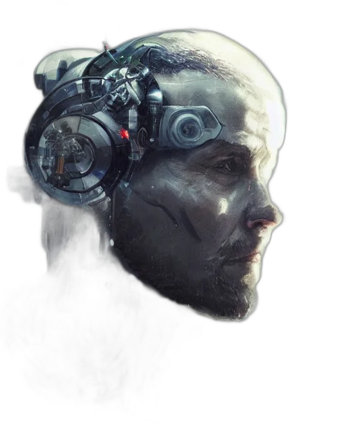 robot, mask, face, creature transparent PNG cut-out