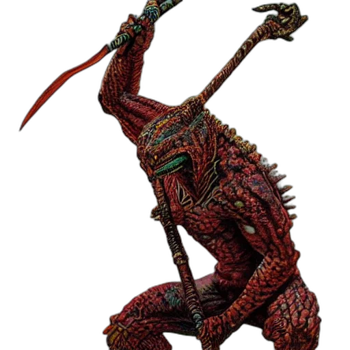 creature, staff, dragon, animal transparent PNG cut-out