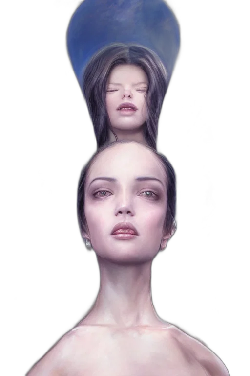 face, crown, hair, mask transparent PNG cut-out