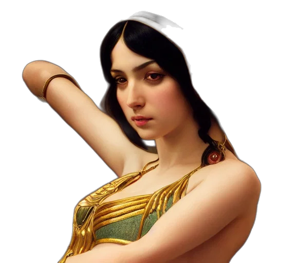 jewelry, dress, crown, fantasy art, pixel art, concept art, photorealistic, golden transparent PNG cut-out