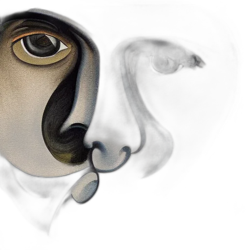 mask, face, photorealistic, concept art, watercolor, 3d render, fog, fire transparent PNG cut-out
