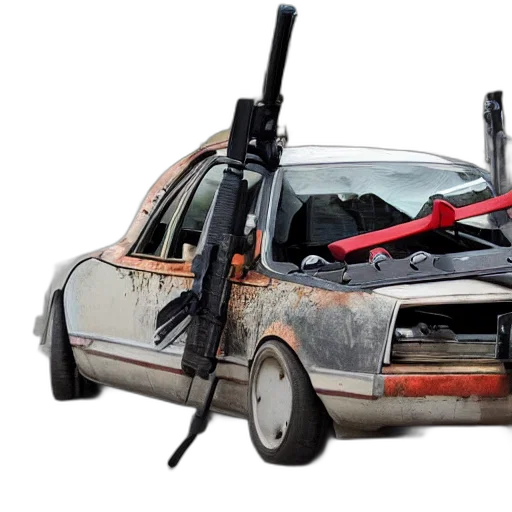 car, weapon, robot, umbrella transparent PNG cut-out