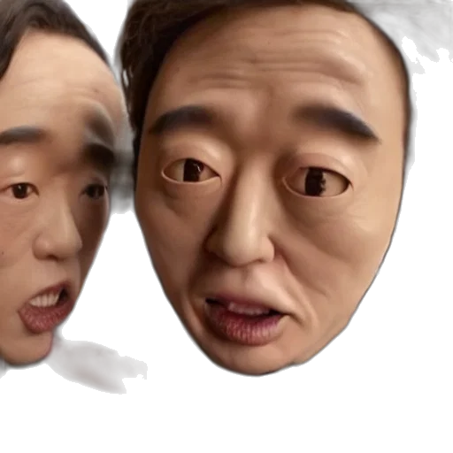 face, mask, photorealistic, 3d render, concept art, cartoon, still, weirdest transparent PNG cut-out