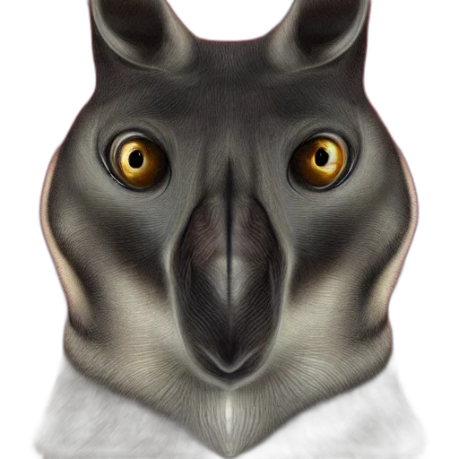 mask, face, animal, creature, 3d render, photorealistic, concept art, fantasy art transparent PNG cut-out