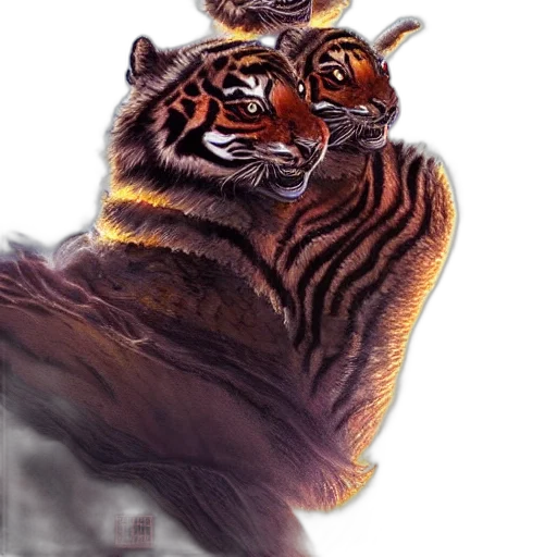 animal, creature, crown, mask, photorealistic, fantasy art, concept art, oil painting transparent PNG cut-out
