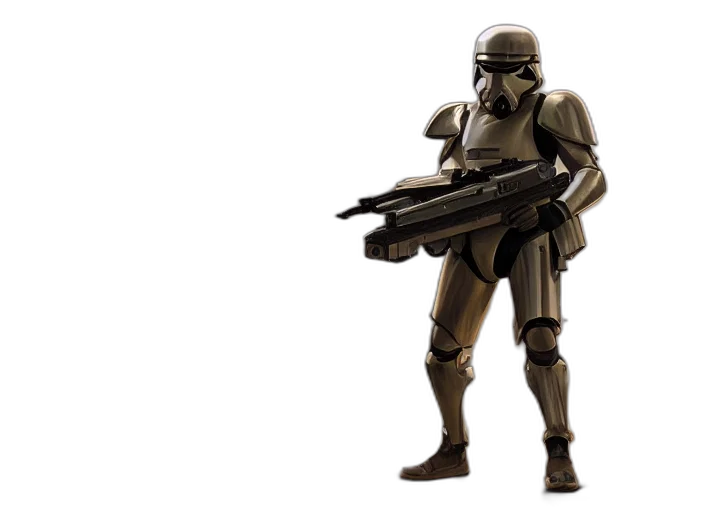 weapon, concept art, 3d render, pixel art, earth tones, armor, plated, trooper transparent PNG cut-out