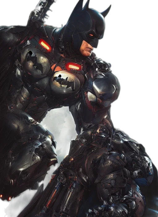 robot, concept art, comic book art, 3d render transparent PNG cut-out