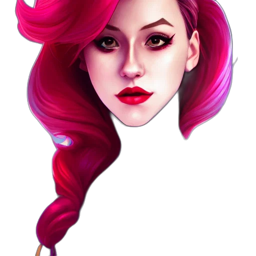 face, hair, crown, fantasy art transparent PNG cut-out