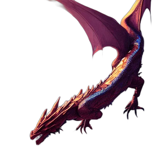 dragon, creature, animal, staff, concept art, fantasy art, pixel art, 3d render transparent PNG cut-out