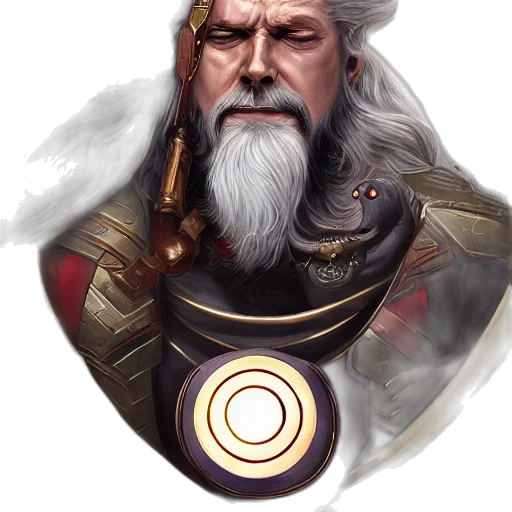 face, sword, staff, fantasy art transparent PNG cut-out