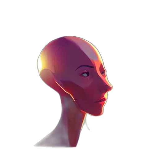 robot, face, mask, crown, concept art, 3d render, photorealistic, cyberpunk transparent PNG cut-out