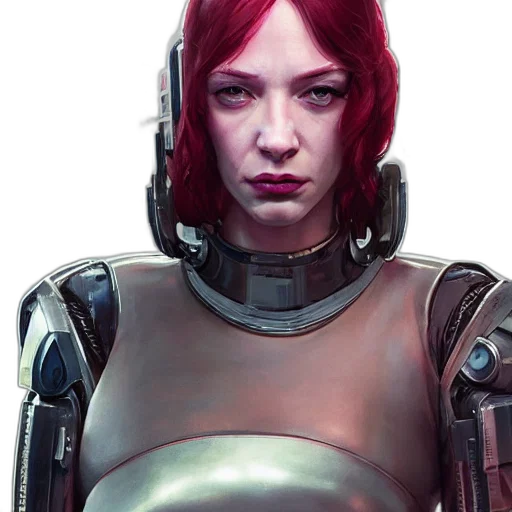robot, face, cyberpunk, concept art transparent PNG cut-out