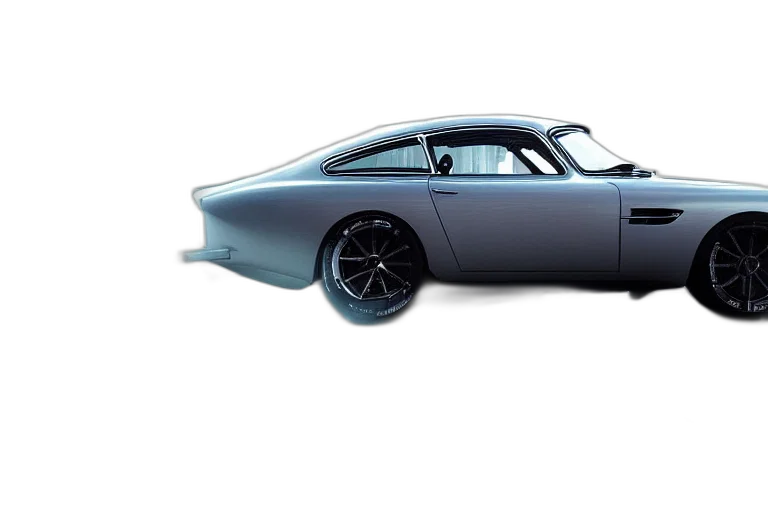 car, photorealistic, 3d render, concept art, cyberpunk, aston, martin, concept transparent PNG cut-out