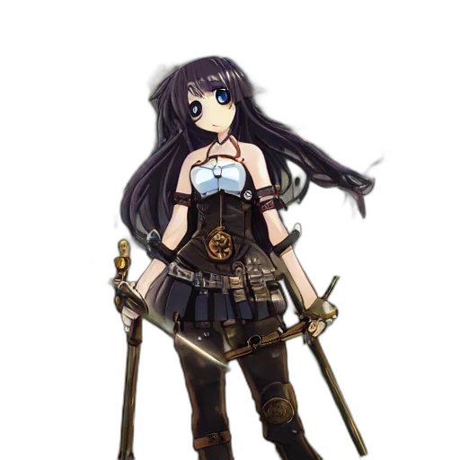 staff, weapon, sword, anime, fantasy art, pixel art, concept art, dark transparent PNG cut-out