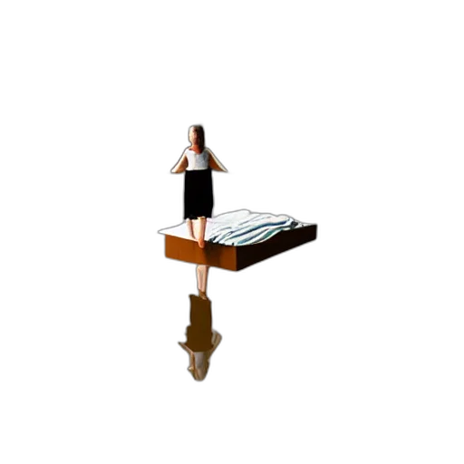 furniture, umbrella, staff, robot, 3d render, pixel art, concept art, photorealistic transparent PNG cut-out