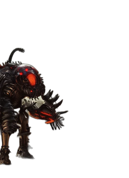 robot, creature, weapon, concept art transparent PNG cut-out