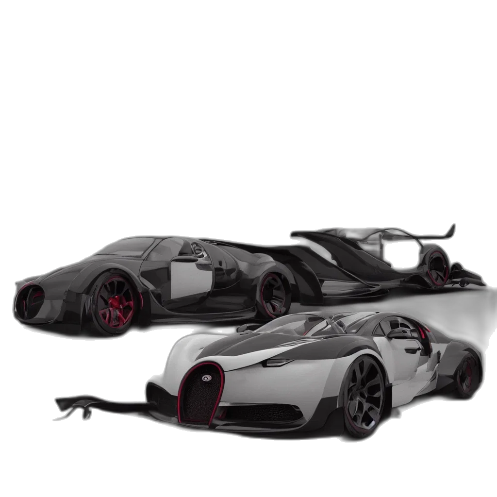 car, 3d render, concept art, photorealistic transparent PNG cut-out