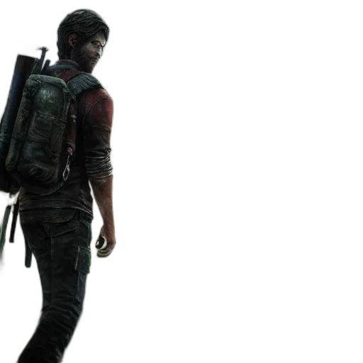 jacket, concept art, 3d render, joel transparent PNG cut-out