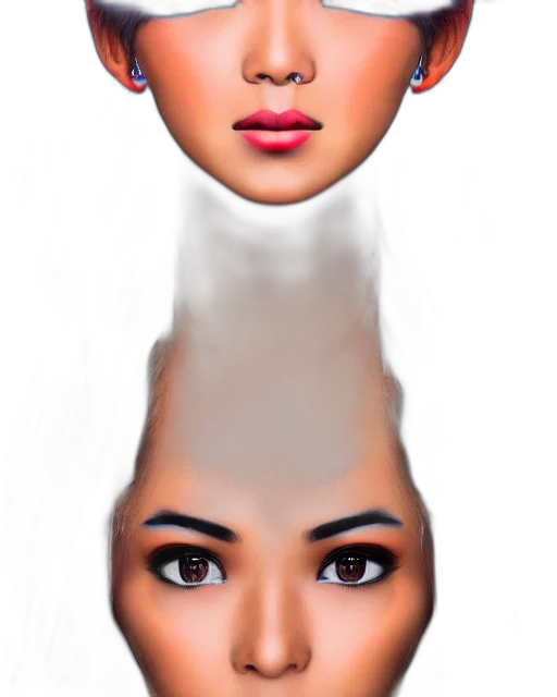 face, hair, hat, crown transparent PNG cut-out