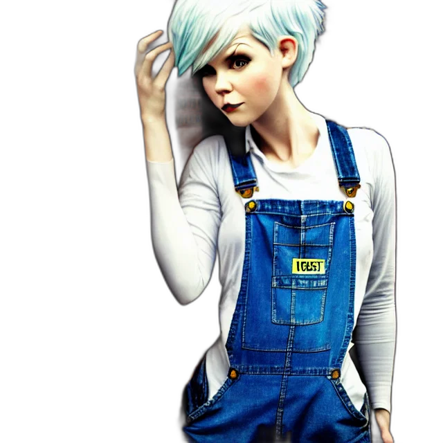 staff, robot, dress, concept art, photorealistic, cartoon, 3d render, blue transparent PNG cut-out