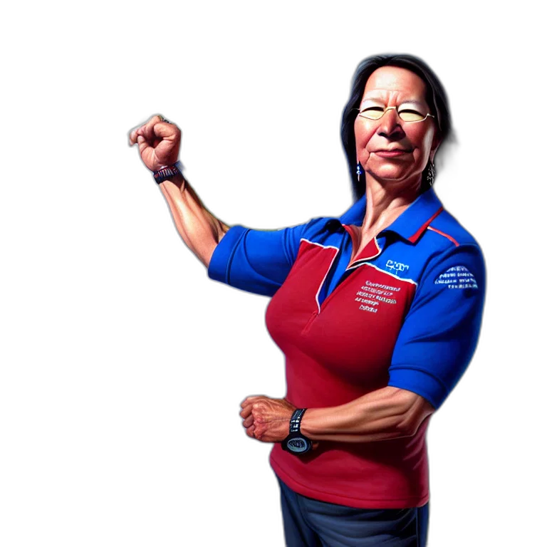 staff, photorealistic, 3d render, cartoon transparent PNG cut-out