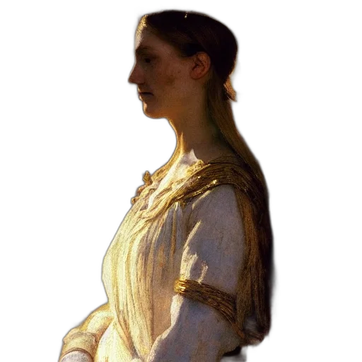 dress, staff, face, crown transparent PNG cut-out
