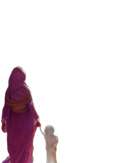 dress, staff, mask, jewelry transparent PNG cut-out