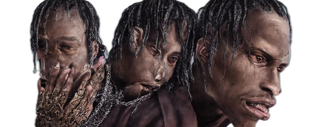 hair, photorealistic, trans, human, travis, scott, intricate, detailed transparent PNG cut-out