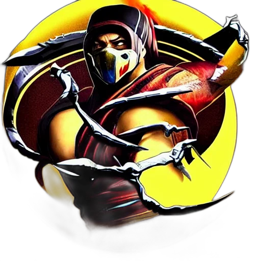 weapon, staff, mask, comic book art transparent PNG cut-out