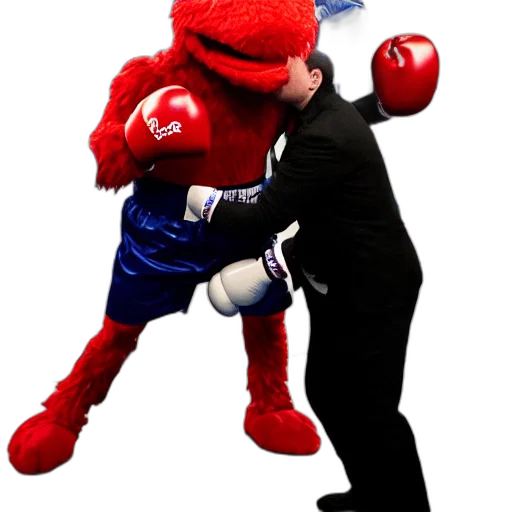 animal, elon, musk, boxing, elmo transparent PNG cut-out