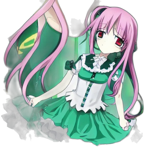 dress, dragon, staff, creature transparent PNG cut-out