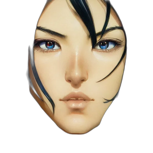 mask, face, jewelry, hair transparent PNG cut-out