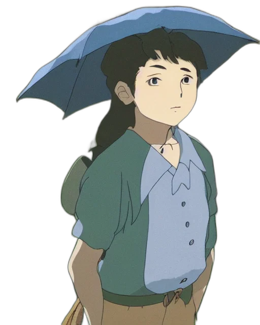 umbrella, jacket, staff, dress transparent PNG cut-out