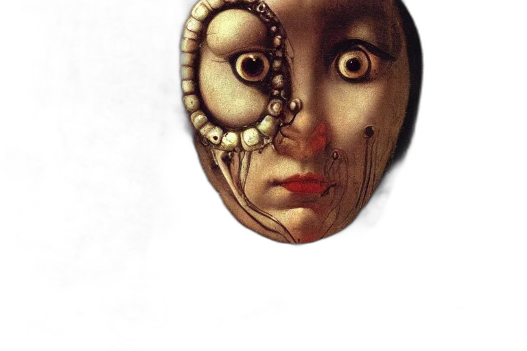 mask, jewelry, face, creature transparent PNG cut-out