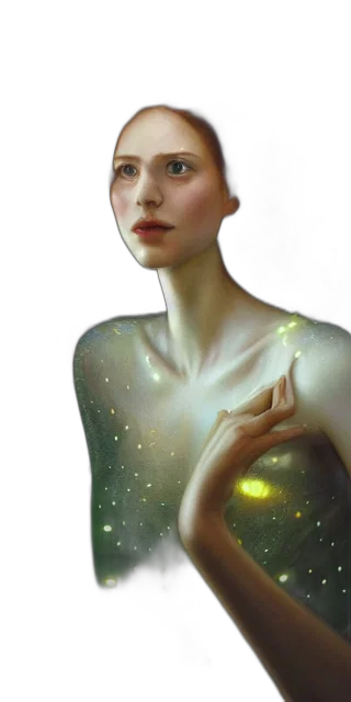 dress, jewelry, face, crown, fantasy art, oil painting, photorealistic, concept art transparent PNG cut-out