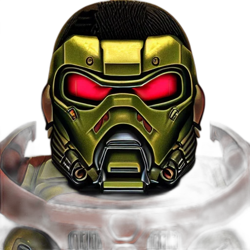 mask, robot, face, concept art, comic book art, 3d render, photorealistic, portrait transparent PNG cut-out