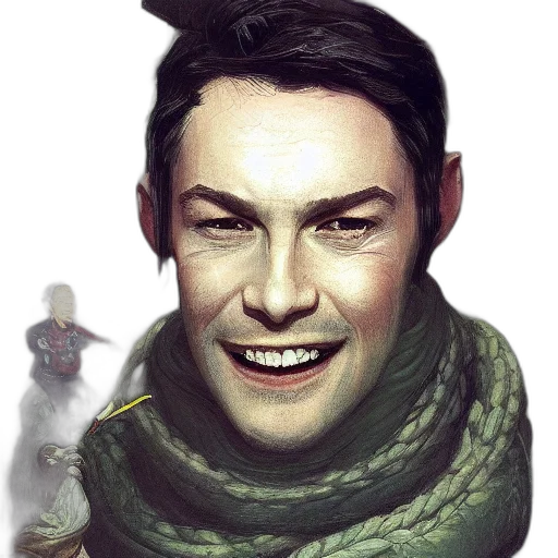 face, staff, mask, creature transparent PNG cut-out