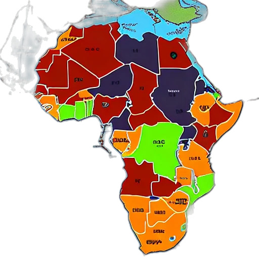 africa, county, hdi transparent PNG cut-out