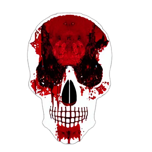 mask, face, pixel art, concept art, photorealistic, comic book art, red, glitchy transparent PNG cut-out