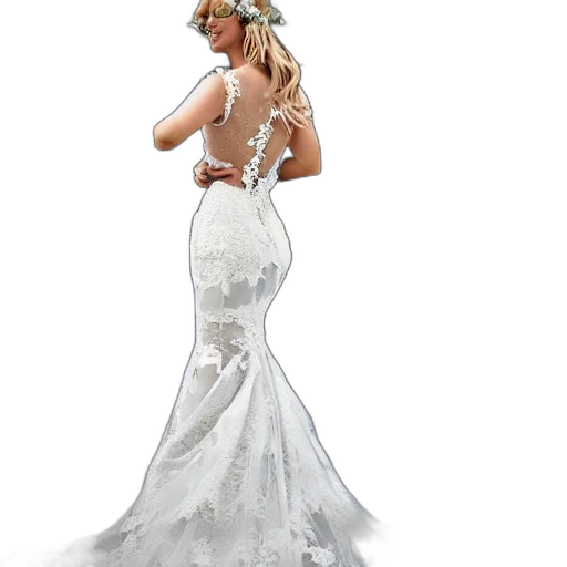 dress, 3d render, photorealistic, concept art, full, view, beautiful, detailed transparent PNG cut-out