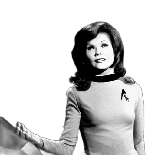 dress, outer space, young, mary, tyler, moore, captain, kirk transparent PNG cut-out