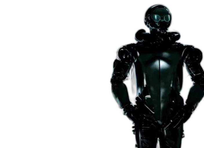 robot, concept art, cyberpunk, 3d render transparent PNG cut-out