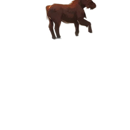 animal, creature, staff, hair, 3d render, pixel art, concept art, photorealistic transparent PNG cut-out